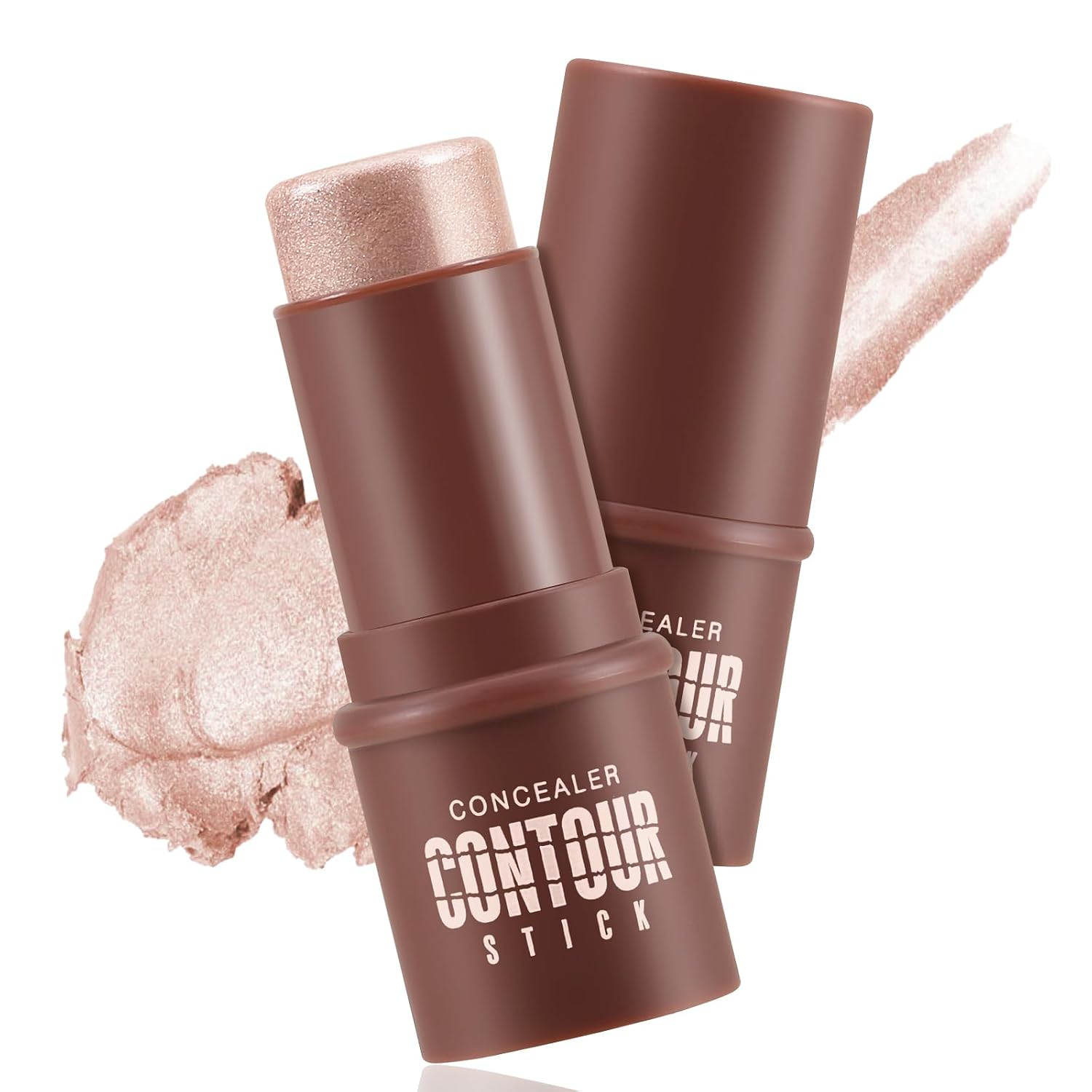 Boobeen Cream Contour Stick, Blendable Matte Bronzer Stick, Multi-Use Face Makeup, Easy to Apply with Buildable Coverage, Long Lasting & Sweatproof