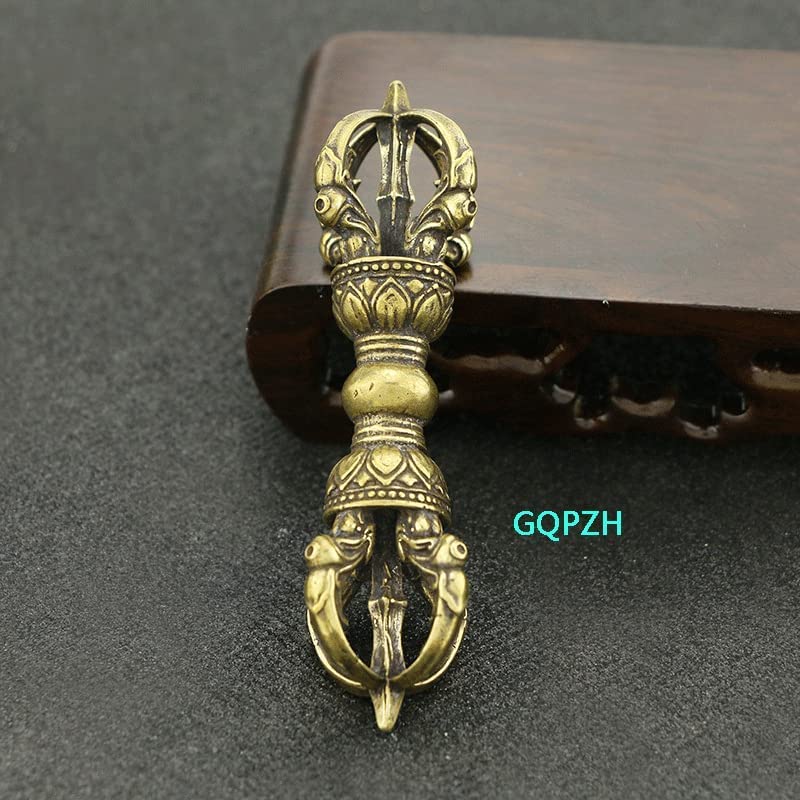 ◎○九鈷杵(金剛杵) 真鍮製 密教法具 チベット仏教仏具