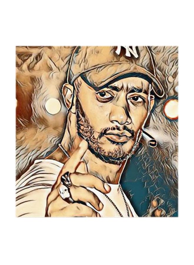 RYN Mohamed Ramadan Mdf Wall Art Multicolour 30X30Centimeter RYART0532