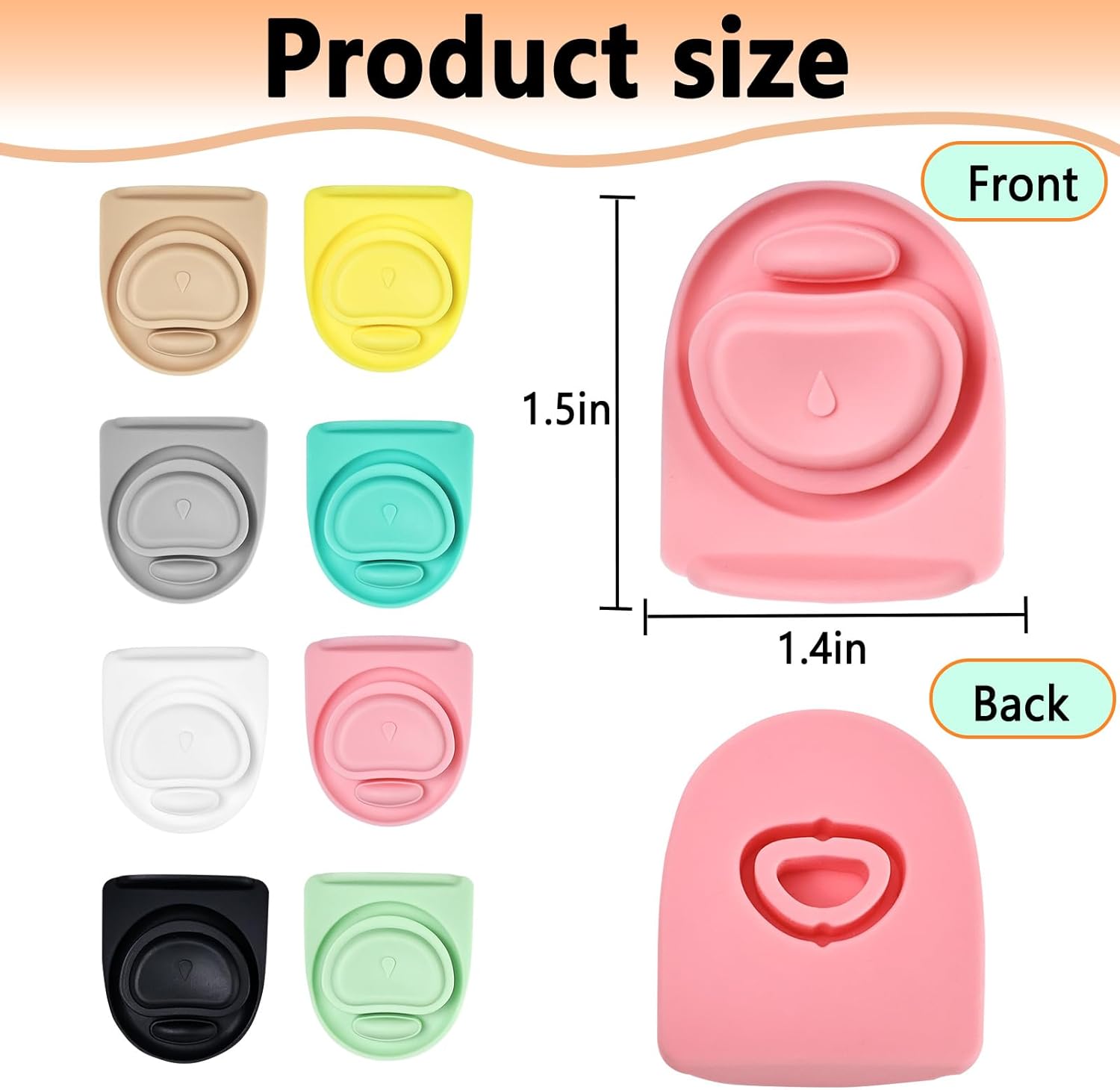 4PCS Replacement Silicone Rubber Seal for Owala FreeSip, Gasket Stopper Compatible with Owala Water Bottle Lid Parts 16/19/24/32/40oz, Leakproof, BPA-Free, Gasket Only - Image 5