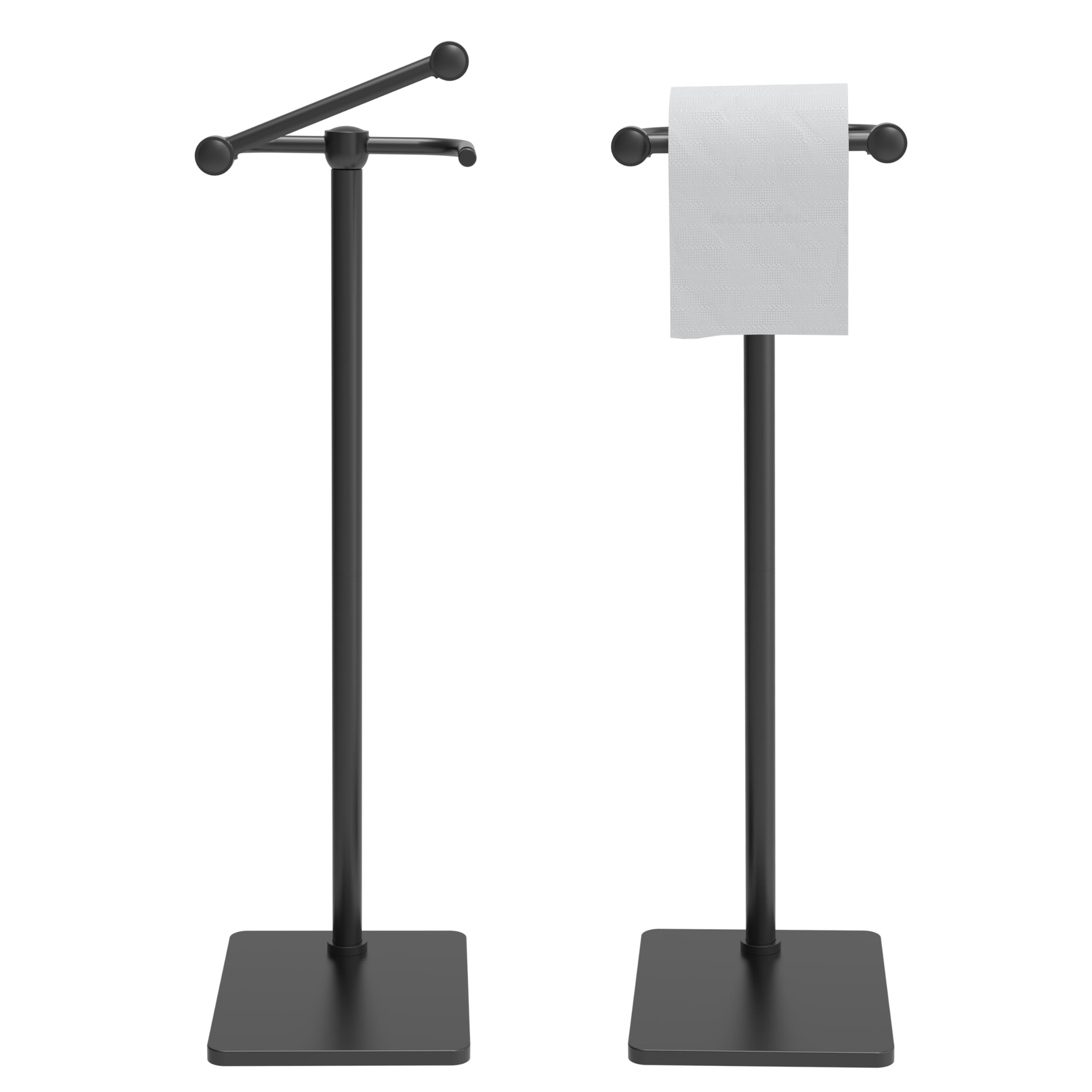 WZRUA Toilet Paper Holder Stand, Bathroom Toilet Paper Roll Holder Free Standing