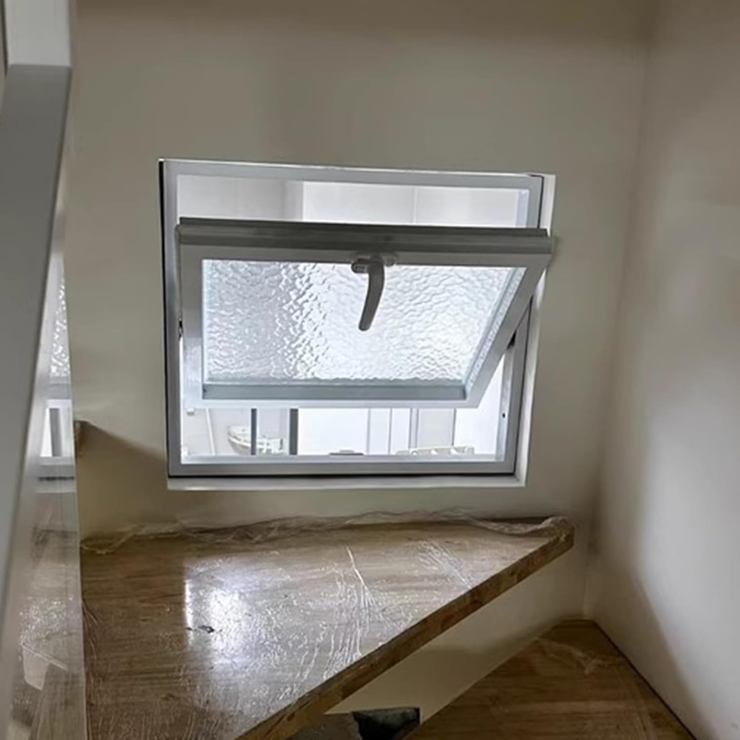 Small Replacement Basement Windows, Customizable Size Shed Window for Attic Bathroom Warehouse, Rectangle Ventilation Windows with Lockable Handle(75x50cm/29.5x19.7inch)