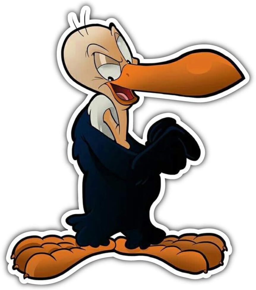 Beaky Buzzard Car Bumper Sticker Decal 4'' X 5''