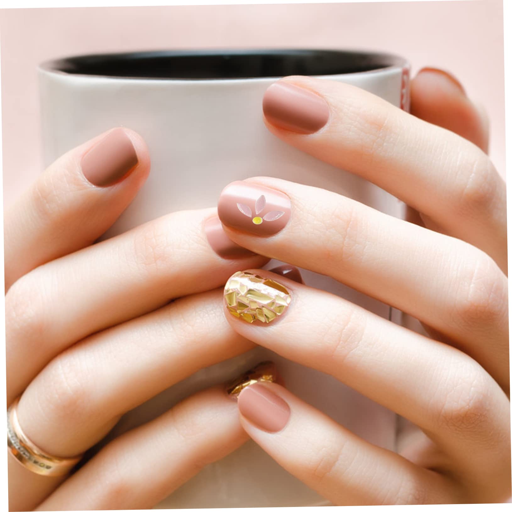 SHERCHPRY 5 Set Adesivi Per Unghie Con Floreali Decorazioni Per Nail Art Adesivi Per Manicure Per Feste E Speciali 3 Pezzi*5