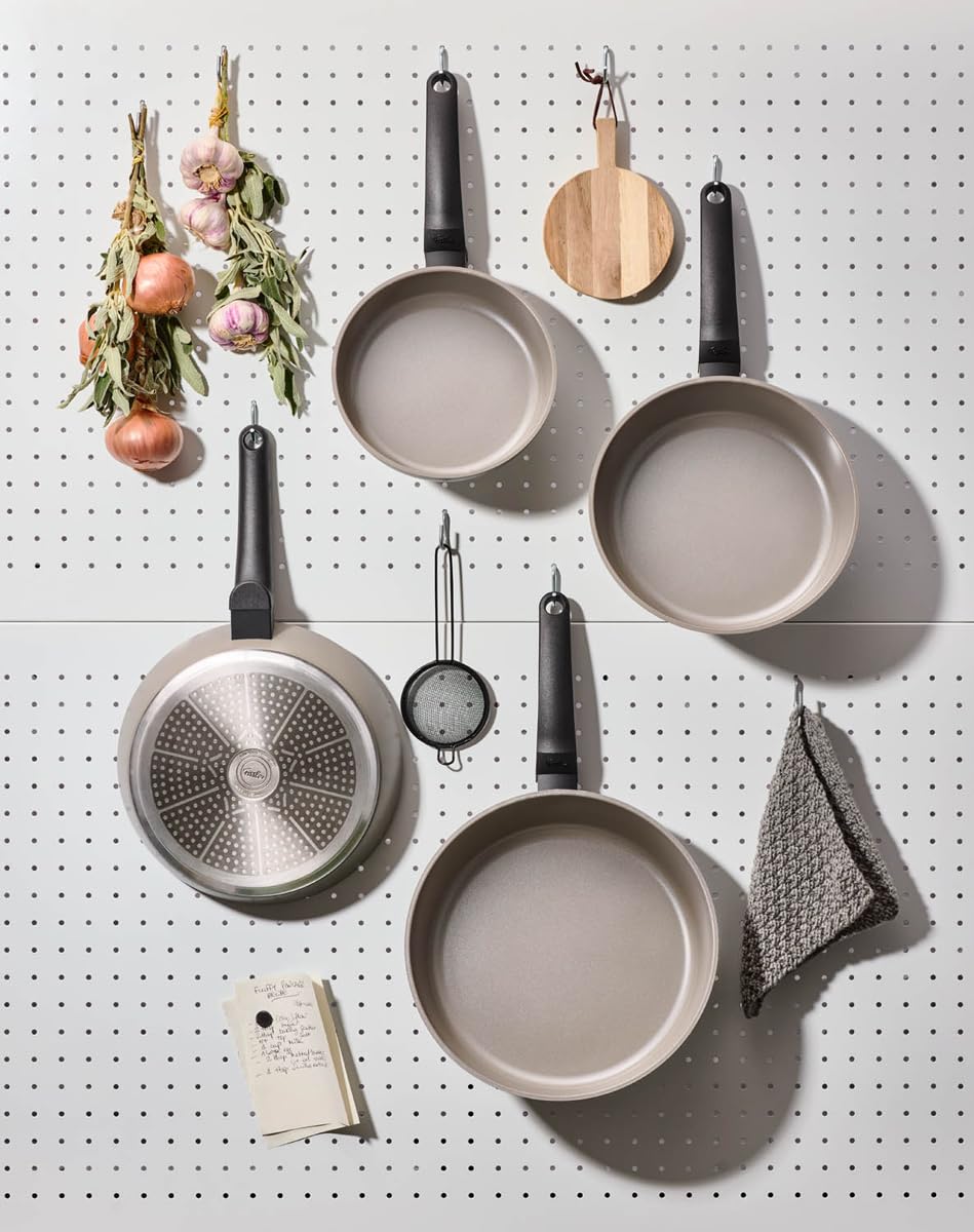 Fissler Ceratal® Evo Classic Pfanne (28 cm, Warmgrau) – Made in Germany, Keramikpfanne hergestellt ohne PFAS/PTFE, CookStar® Boden, Induktion
