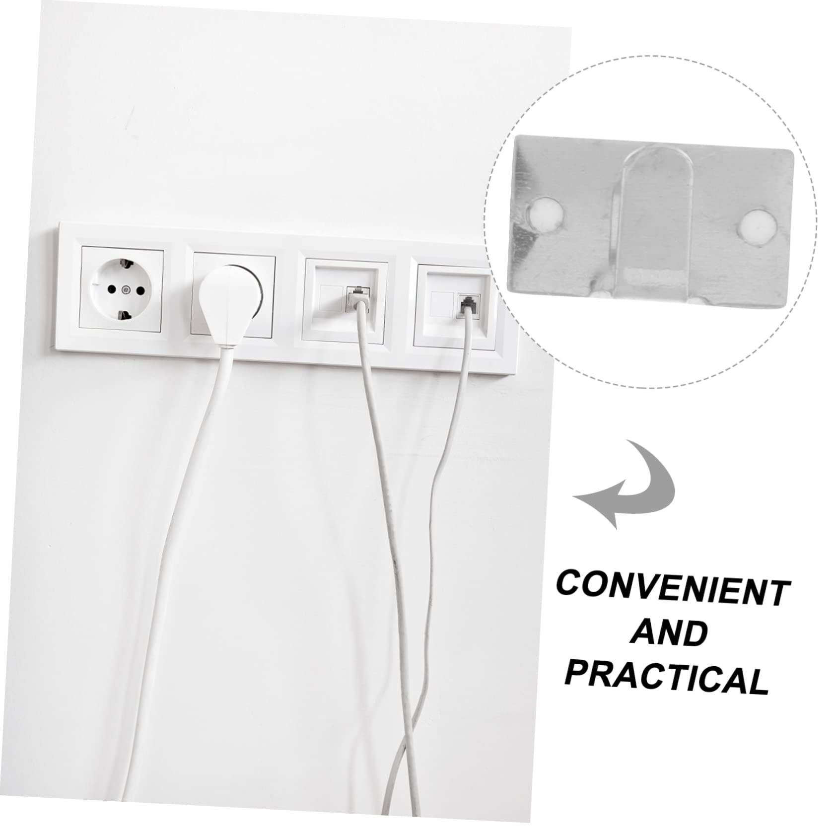 DOITOOL 150stücke Selbstklebende Kabelclips Für Geräte Metall Kabelorganizer Mit Kreativem Design Zur Effektiven Kabelführung Und Ordnung Tisch Geeignet Für Küchengeräte Und