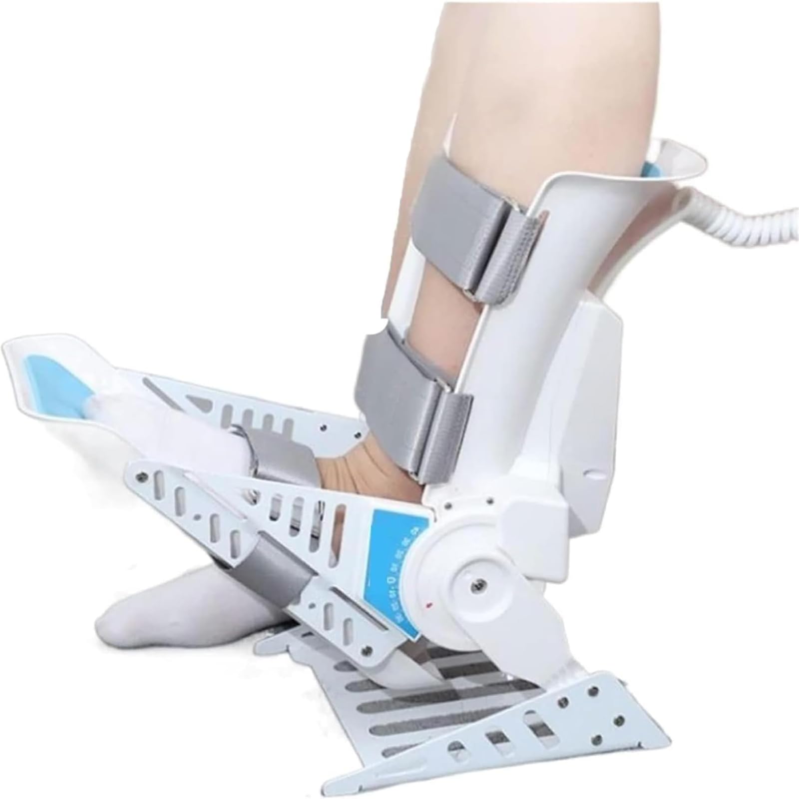 Entrenador de rehabilitación de fracturas de articulaciones de tobillo, Entrenador de tobillo eléctrico, Regulación de velocidad de 3 velocidades, Ejercicio de ángulo completo de -30° ~40°, Dos modos