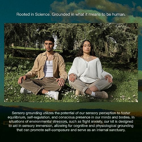 Cerebral Studio's Discreet Sensory Toolkit for Stress and Anxiety Relief - 10 Travel-Ready Mindfulness Items for Relaxation, ADHD - Fidget toys adults, stress balls, Pop its, Breathing Necklace, Ring - Image 6