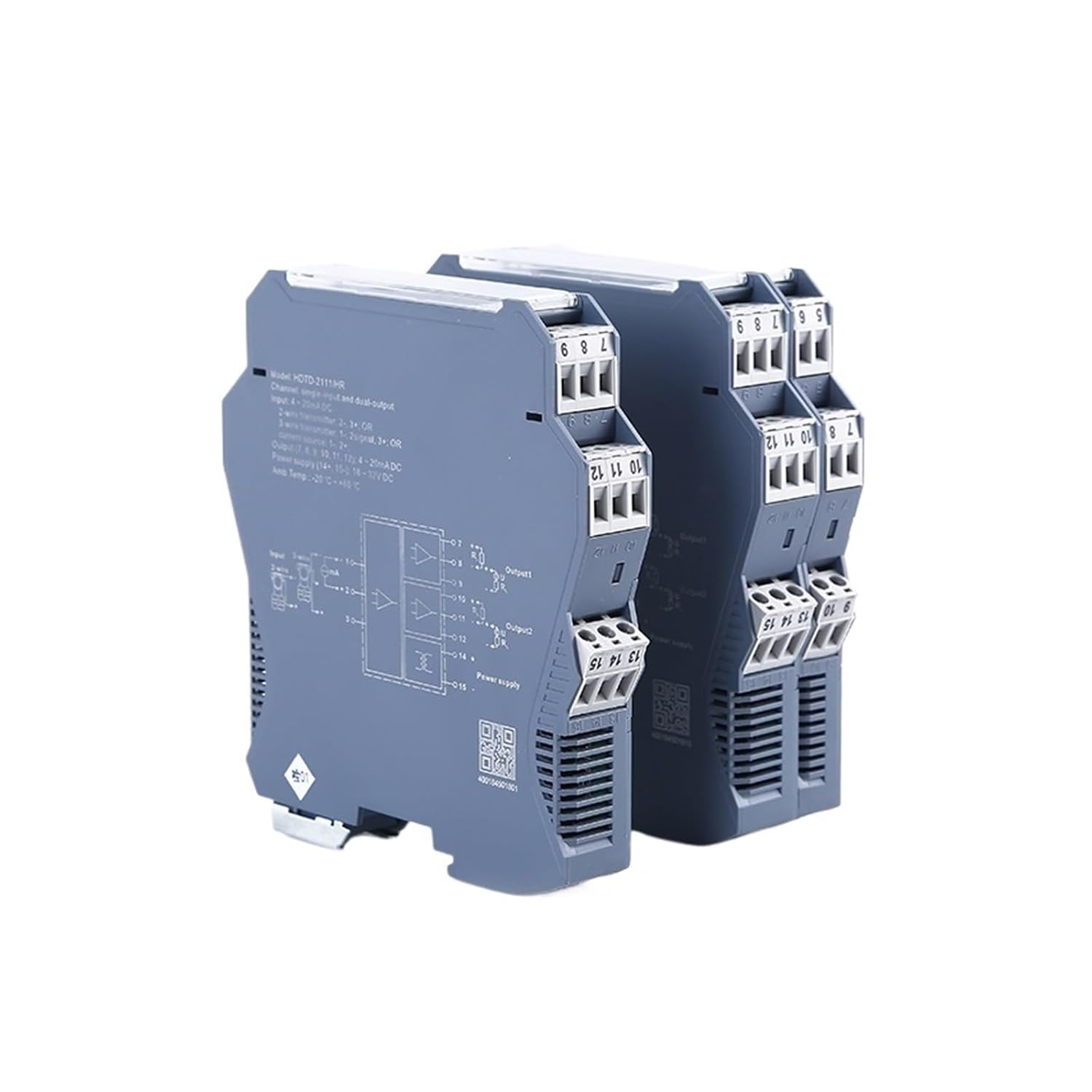 Active Passive Distribution Signal Converter 4-20Ma with Din Rail Installation(Input 0-20mA,Output 1-5V)