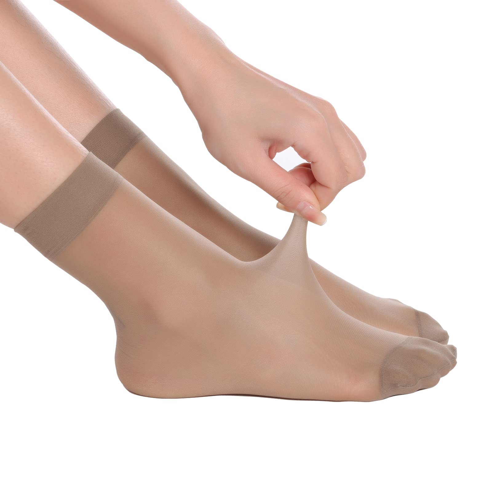 12 Paires Bas Nylon Femme 20 DEN - Légers, Transparents - Taille Unique - LiiYoang