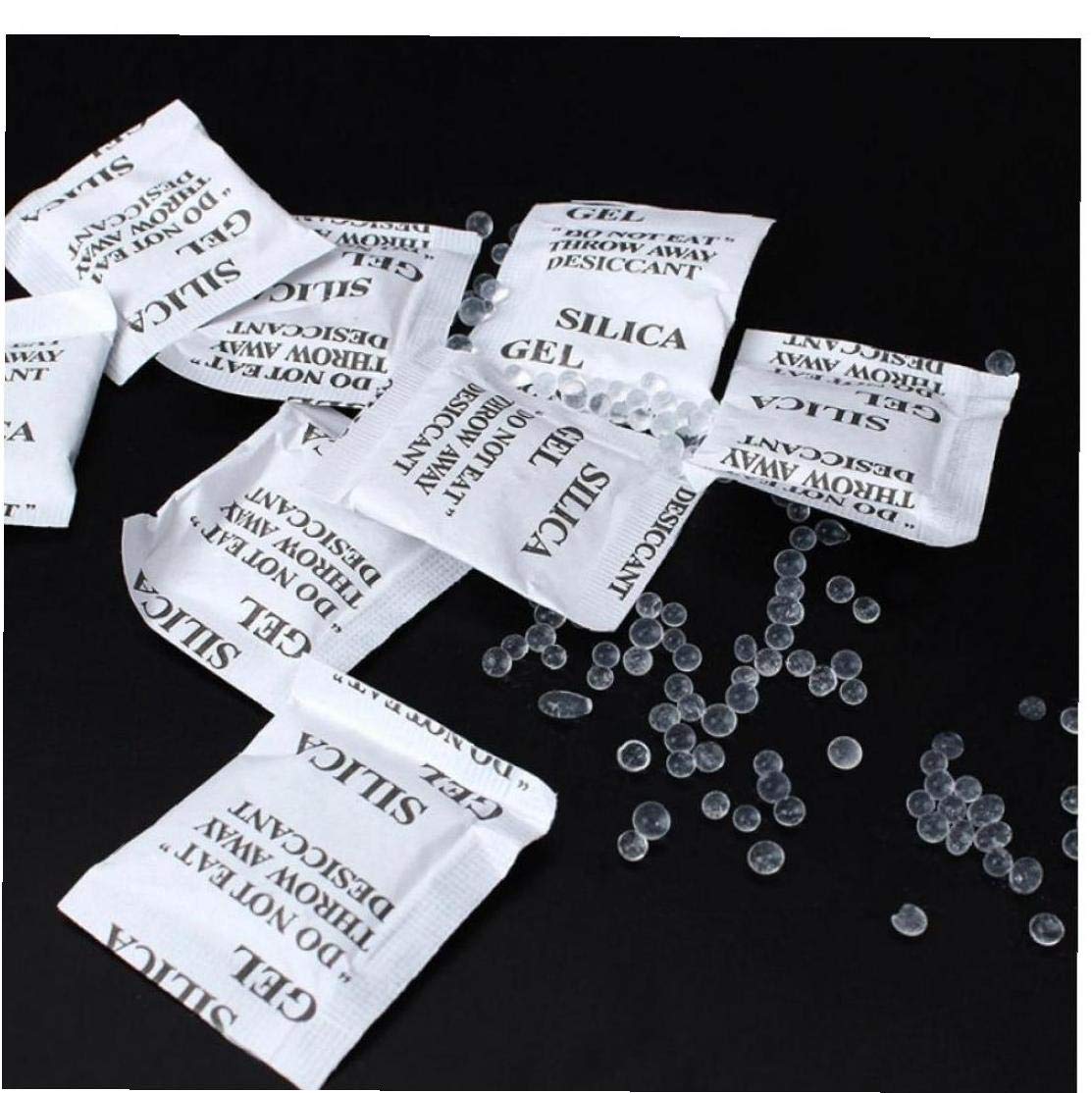 Hotaden 50packs Non-toxic Silica Gel Desiccant Damp Moisture Absorber Dehumidifier for Room Clothes Food Storage Kitchen Tools