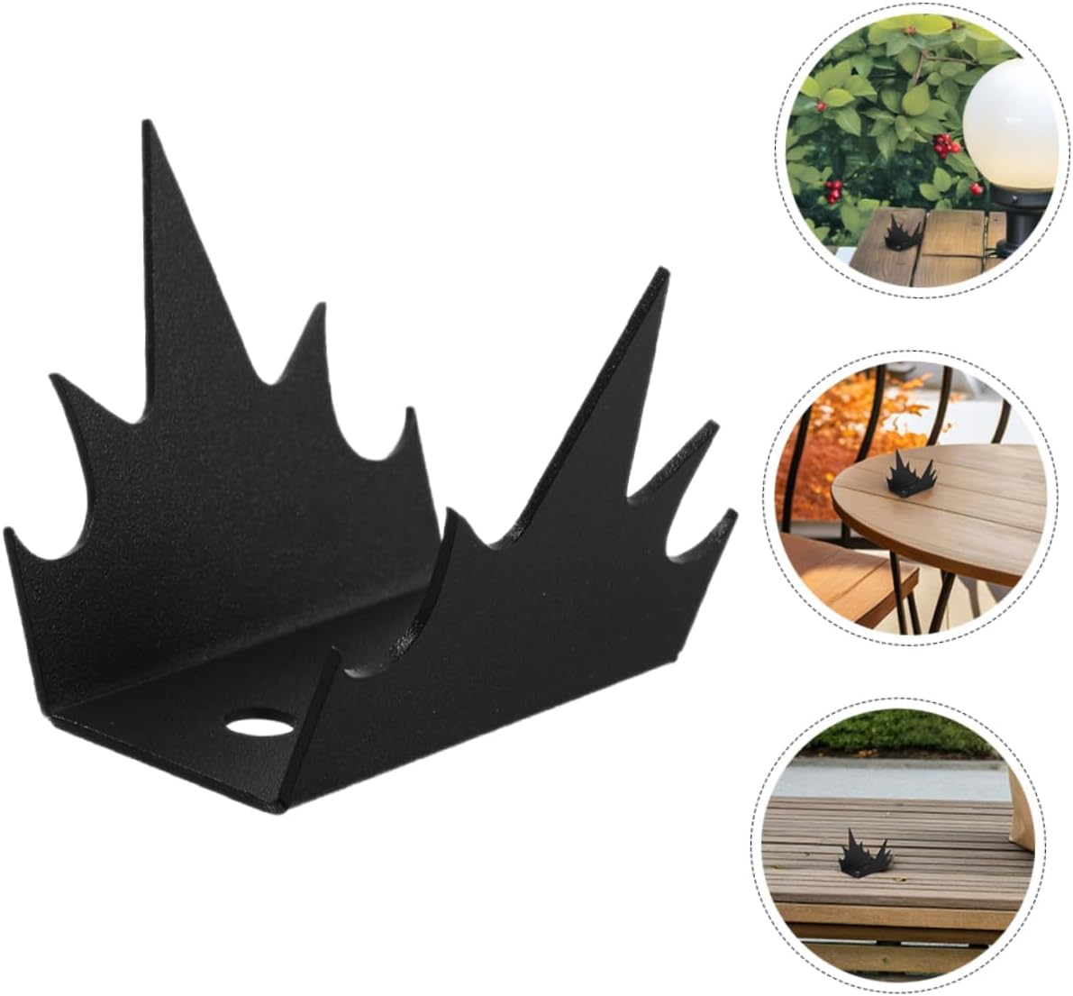 LEDMOMO 24セット バルコニー用 登り防止スパイク 屋外 フェンス 手すり対策 壁面取り付け抑止スパイク 炭素鋼製 耐久性の