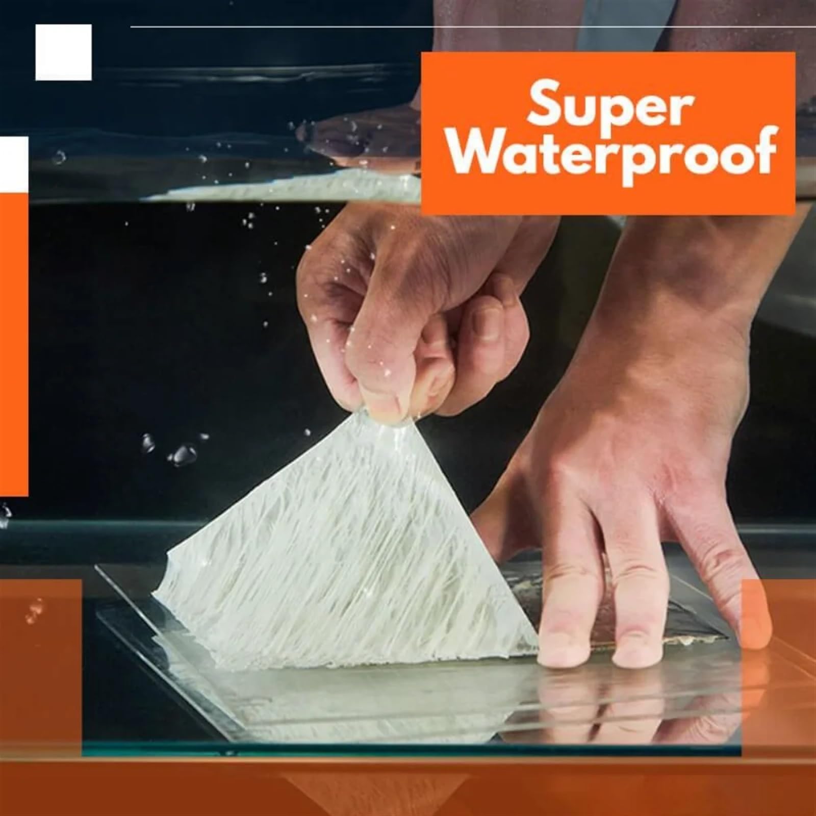 Cinta Butilo Impermeable Cinta adhesiva de reparación a prueba agua, cinta butilo papel aluminio a fugas for techo cocina, tuberías alta viscosidad y temperatura | 5Mx10cm