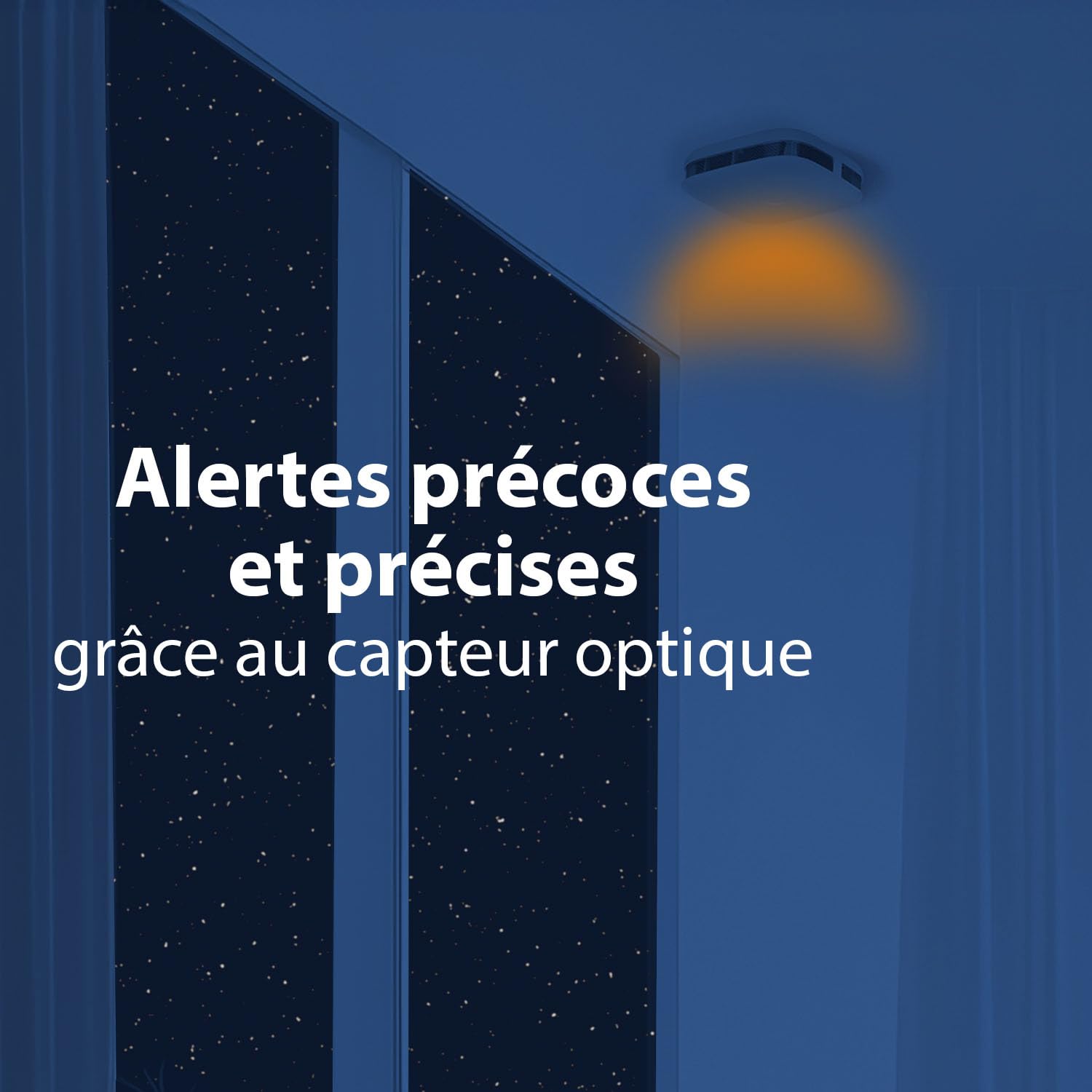 Smartwares Détecteurs de Fumée interconnectables - Lot de 2 - Jumelez jusqu'à 24 détecteurs Entre eux - Pile 5 Ans - Capteur Optique - Indicateur Lumineux - Bouton de Test/Silencieux - FSM-11652
