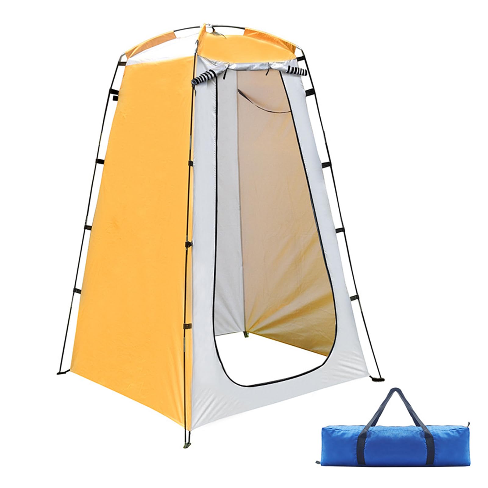 Alomejor Tente de Douche de Camping Portable, Poche de Fenêtre Privée, Tente D'installation Facile pour de Douche de Randonnée sur la Plage