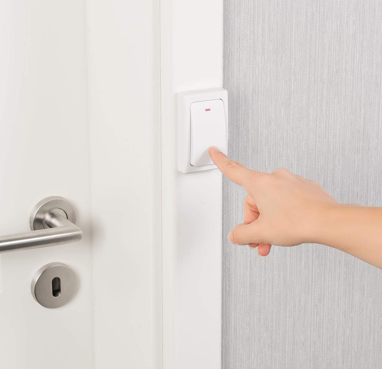 Campanello Wireless CASAcontrol Senza Batteria - 36 Melodie, Portata 200m, IP44 - Per Interni Ed Esterni Con Presa - Foto 5