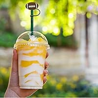 Vista 4 de 6 fundas de pajilla, cubiertas de silicona para pajilla, tapas de paja para vasos, tapones de paja portátiles a prueba de polvo para popotes de 7 a