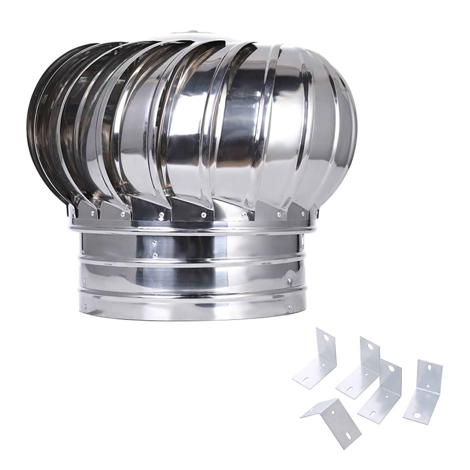 Chimney Cowl, Rotating Chimney Cap, Hood roof Ventilator,Ventilation,Exhaust and Heat Dissipation(400mm 15.7in)