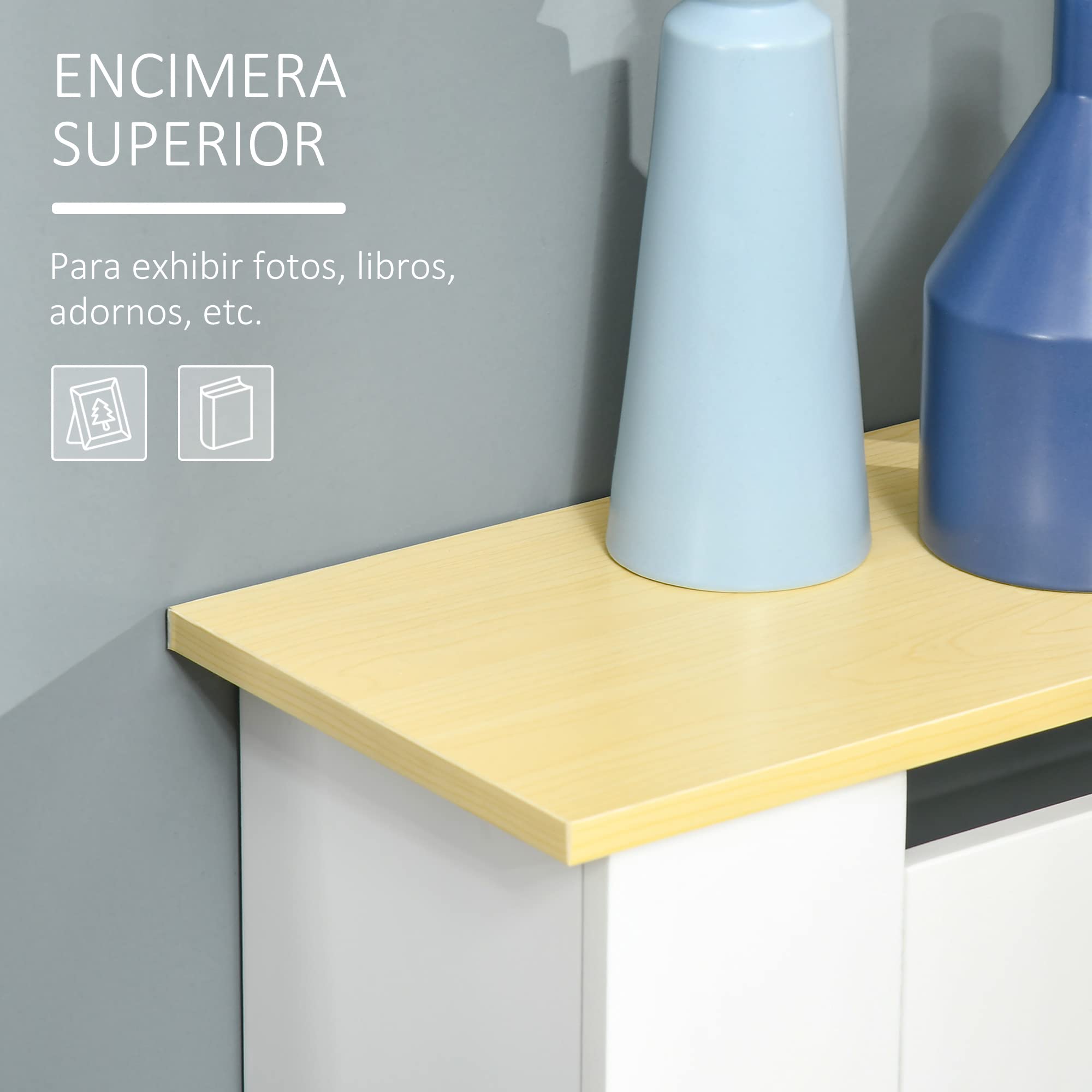 HOMCOM Cubre Radiadores 78x19x83 cm Cubierta para Radiador de MDF Cubreradiador para Salón Dormitorio Pasillo Blanco