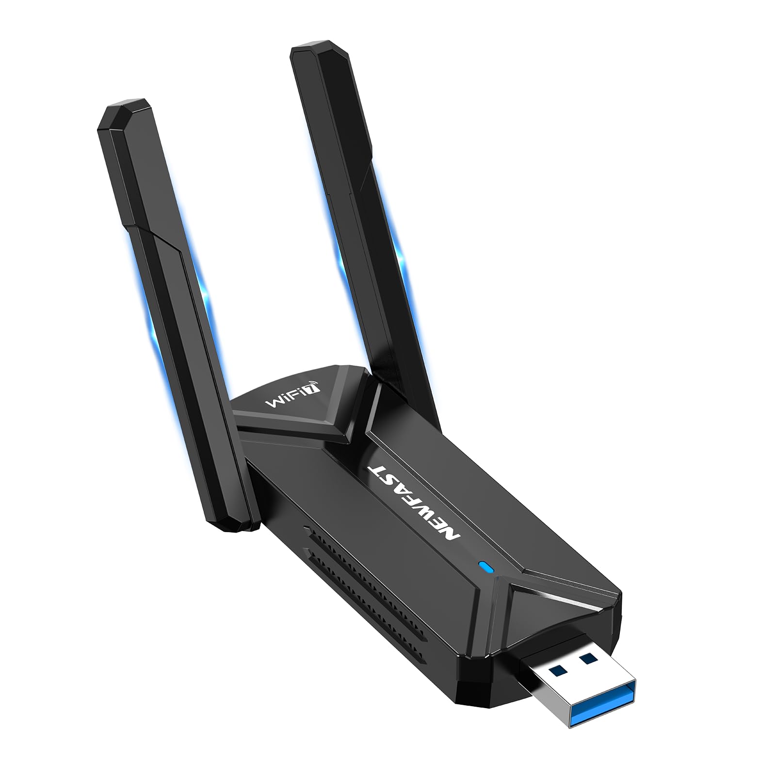 NEWFAST Clé WiFi 7 BE6500 U373 Tri-Bande USB 3.0 WPA3 Adaptateur WiFi pour PC