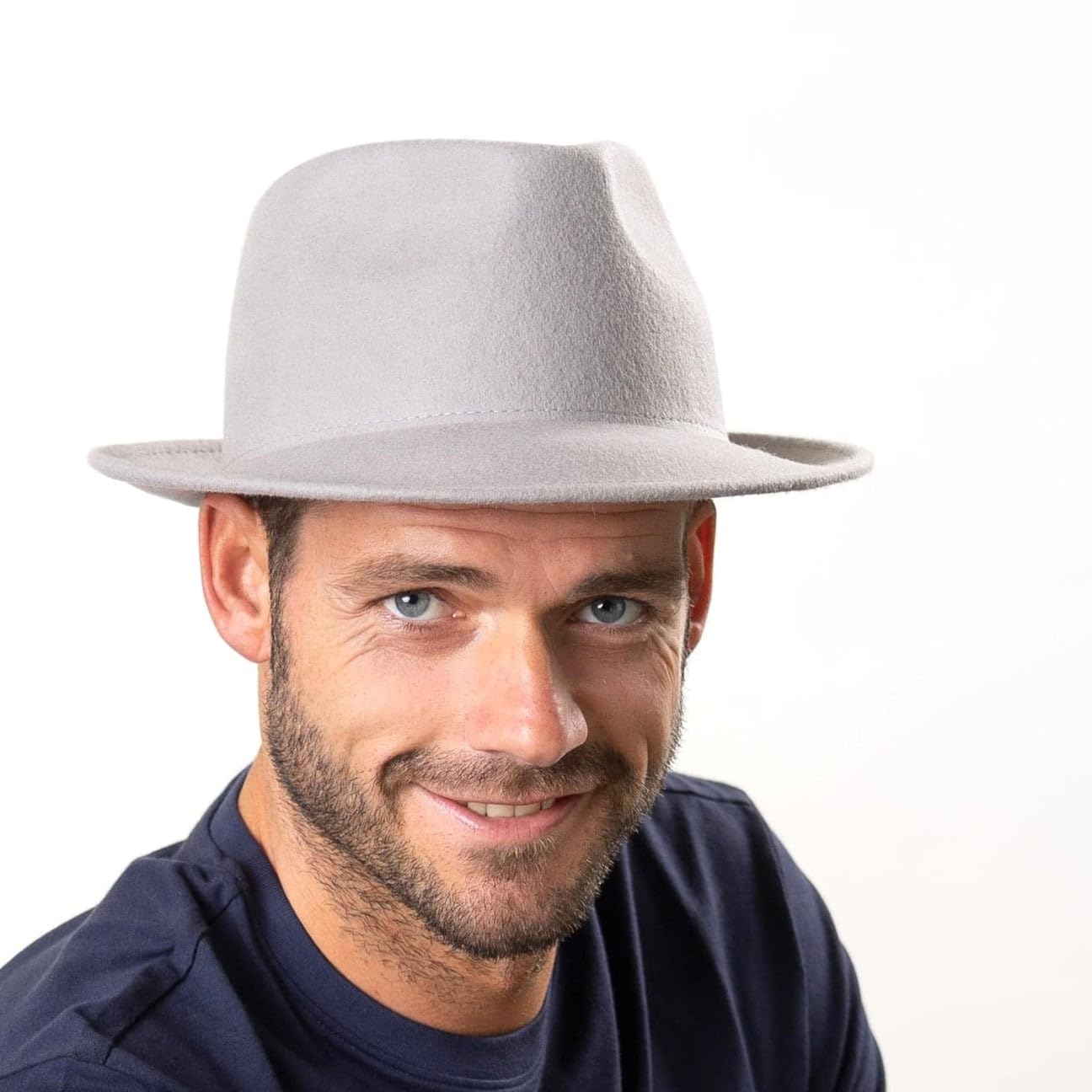 LIPODO Trilby kapelusz filc welniany Wyprodukowano we Wloszech Unisex Jesien Zima