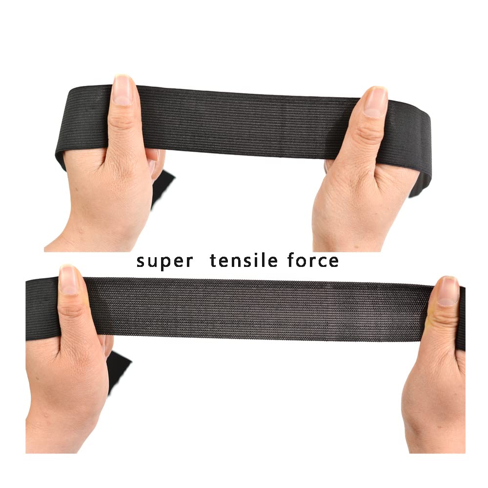 6pcs Black Wig Elastic Band Wig Melting Band Accessories for Wigs Making (4cm) - Image 2