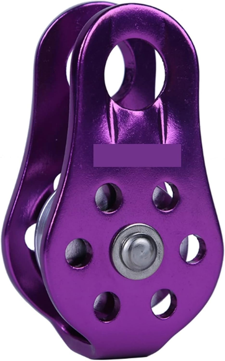 INLIMA Pulley Rock Climbing Pulley Descender Outdoor Survival Mountaineering Hiking Rope Belt Lifting Sling Accessories (Color : Purple)