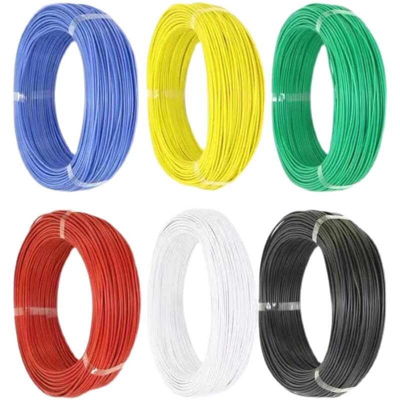 10M/Batch Connector Heat-Resistant Cable Wiring 18AWG 20AWG 22AWG 24AWG 26AWG 28AWG 30AWG Soft Silicone Wire (Color : White, Size : 24AWG)
