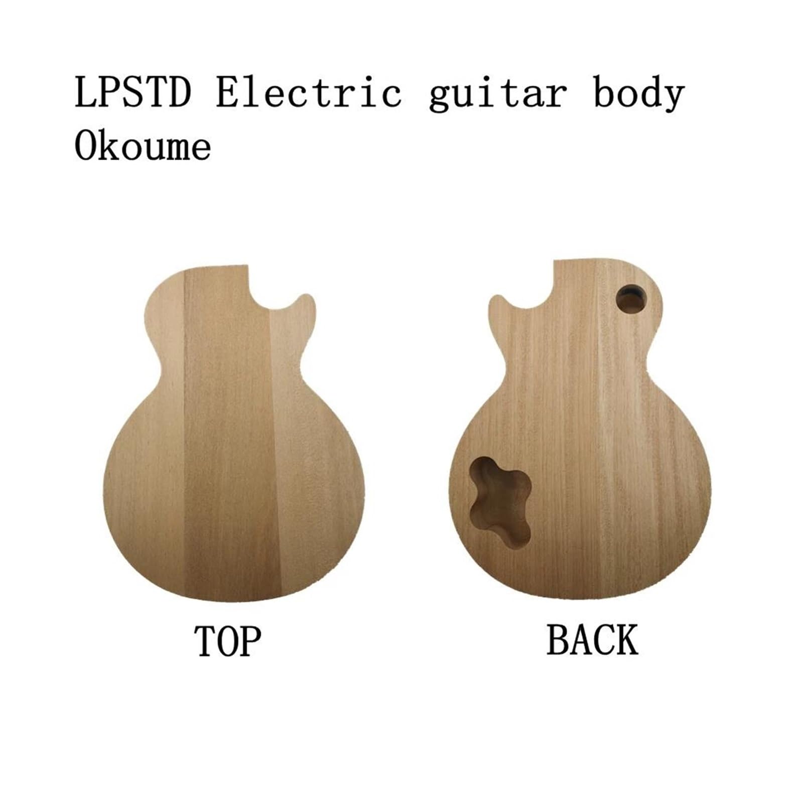 Cuerpo De Guitarra Eléctrica De Madera De Caoba Okoume Semiterminada Accesorios De Barril(A)
