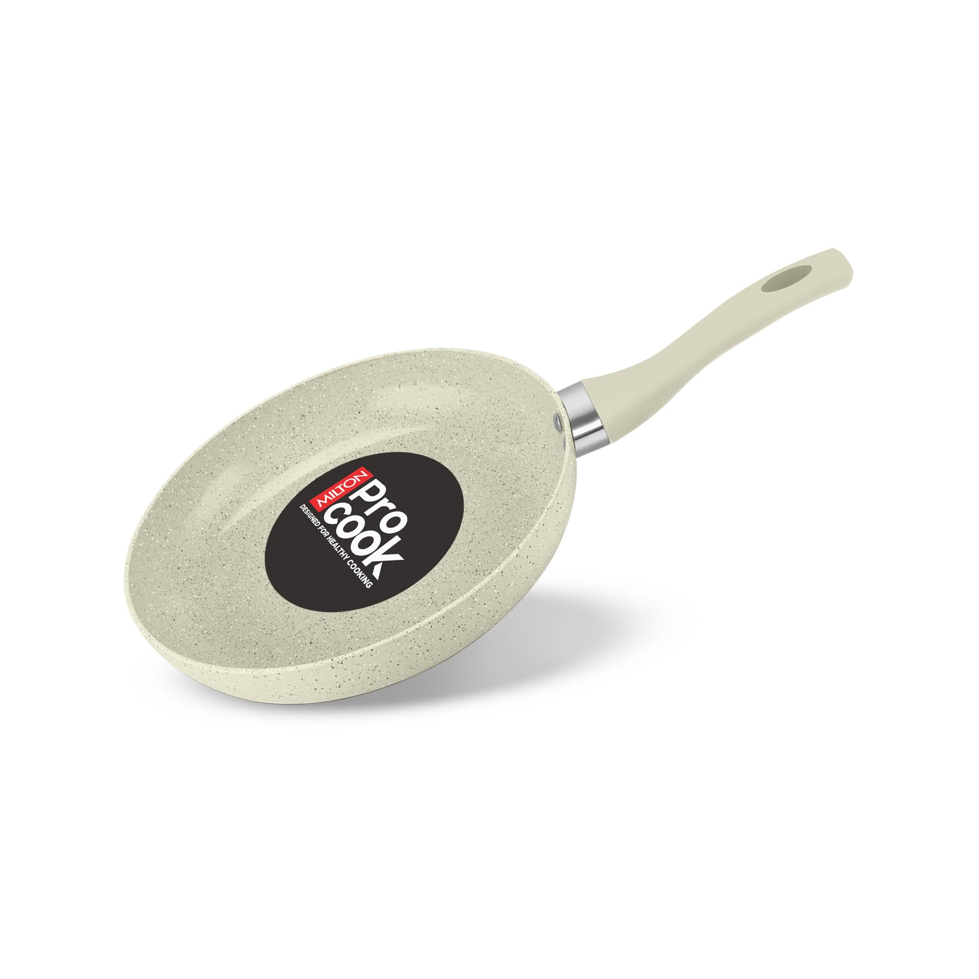 MILTON Pro cook Induction Cookware & Gas Stove Friendly Non-Stick Fry Pan 20 cm | KFCC South Korean Ceramic | PFOA & PFAS Free | Healthy Low-Oil Cooking | Soft-Touch Handle | 2 Year Warranty | Cream-image-15