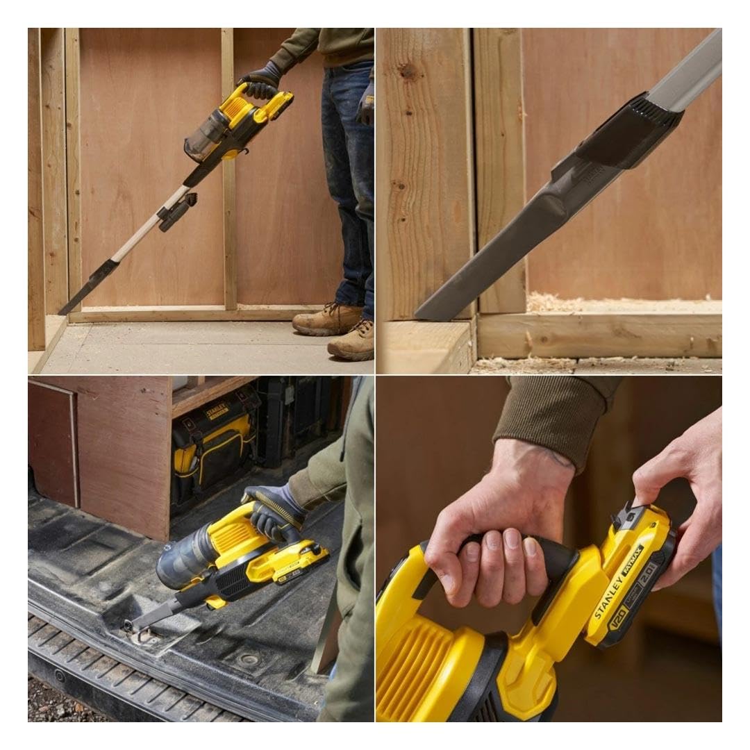 Stanley SFMCVS001D1 18 V 2,0 Ah bezprzewodowy odkurzacz akumulatorowy
