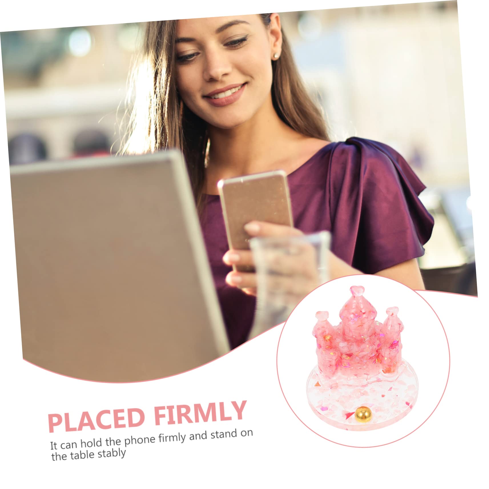 Didiseaon 2pezzi Portacellulare Da Resina Forma Per Smartphone Chic e Decorativo Per Scrivania e Decorazioni Domestiche Per Videochiamate e Visione Film