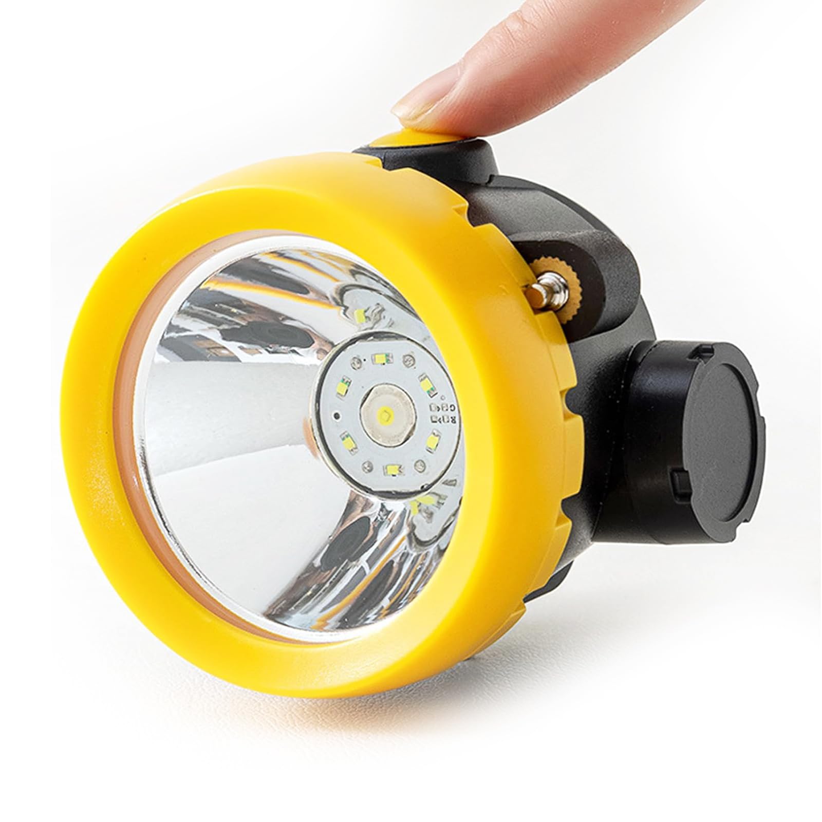 HENGJINGTR ﻿Mining Headlamp for Hard Hat, 8H-20H Runtime Super Bright LED Light for Coal Miner(Waterproof Explosion)