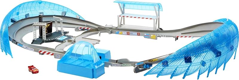 Mattel Disney Pixar Cars Ultimate Florida Speedway Track Set with Lightning McQueen Car and Motorized Booster, 5 Feet Long, Toy Gift for Kids