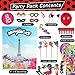 50pc Miraculous Ladybug All-in-One Birthday Party Supplies Set | Zag Heroez Celebration Kit with Backdrop, Props & Tableware