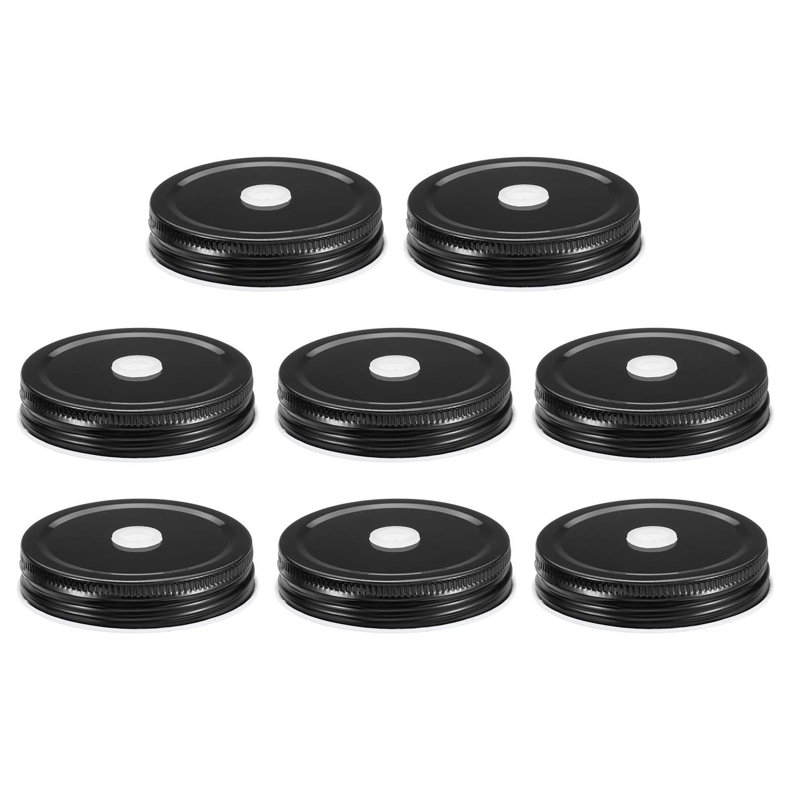 Couvercle pour bocal Mason étanche à trou de paille pour goulot régulier 70 mm