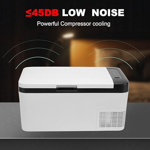 Miniatura 6 de Refrigerador portátil para automóvil, 1224 V CC y 110-240 V CA (-4 F  68 F) 18 L19 cuartos de galón, mini refrigerador para RV, furgoneta, vehículo,