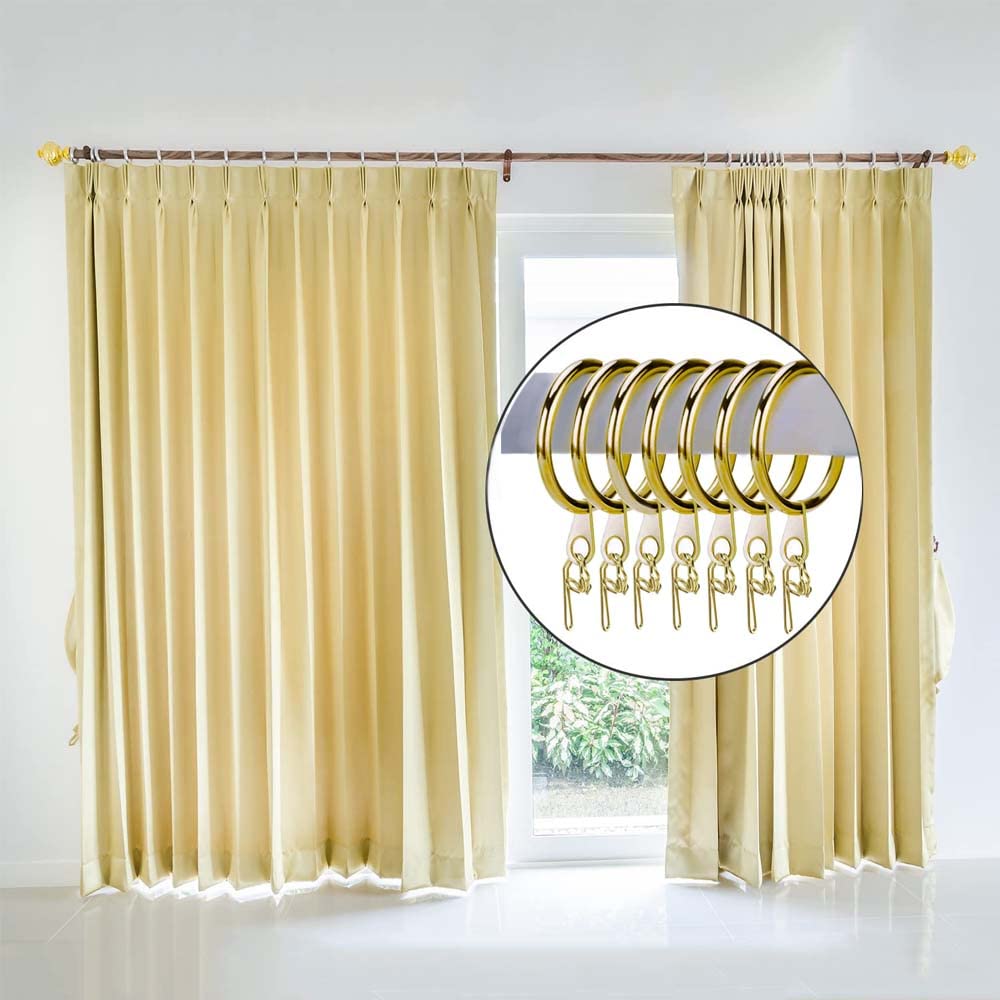 Set 50 Anelli Acciaio E 50 Ganci Plastica Per Tende – Diametro 30 Mm, Accessori Per Finestre E Doccia - 3