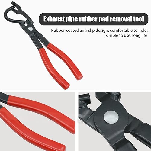 Miniatura 4 de AUCELI Herramienta de extracción de colgadores de escape, soporte de goma y colgador de escape, alicates de extracción de suspensión de silenciador,