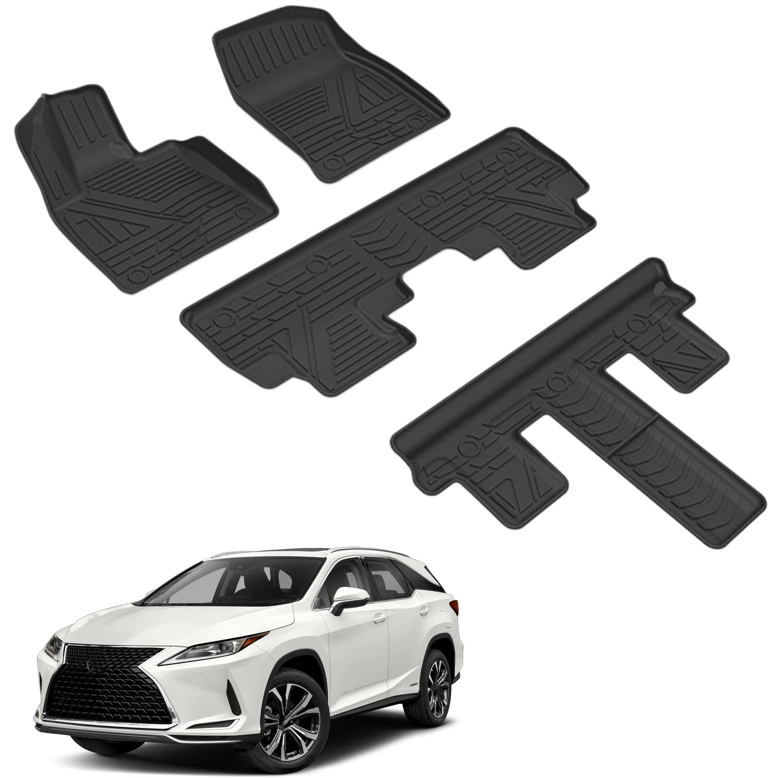 PAPEP Floor Mats for Lexus RX450HL Six-Seat 2020-2021 RHD