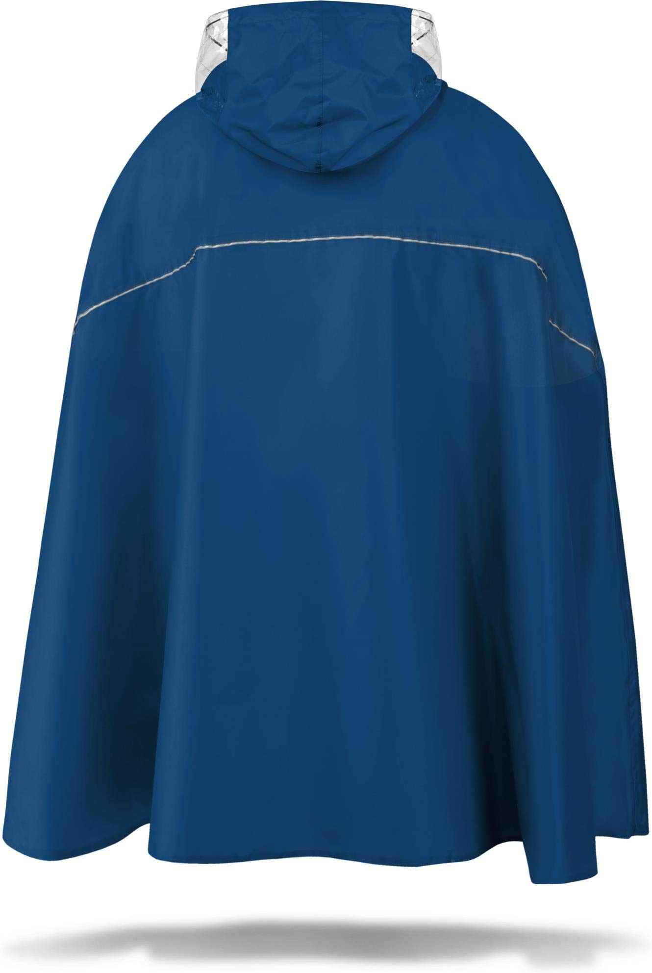 normani Wasserdichter Fahrrad-Regenponcho Regencape für Damen und Herren - Kapuze mit Sichtfenster - Wassersäule: 12.000 mm - 3M™ Scotchlite™ Reflektor und YKK-Reißverschluss