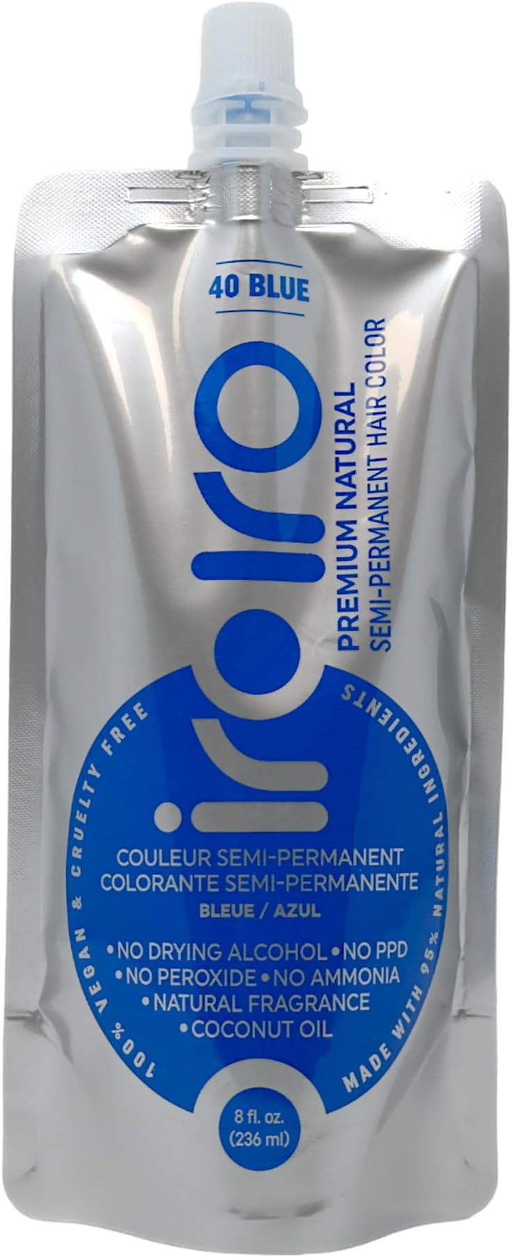 Premium Natural Semi-Permanent Hair Color 40 BLUE (8oz)