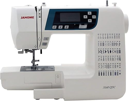 Miniatura 2 de Janome 3160QDC Máquina de coser computadorizada con tapa dura  Mesa de extensión  Kit de colcha  Pie de costura 14 con guía  Pie de borde  Pie Zig