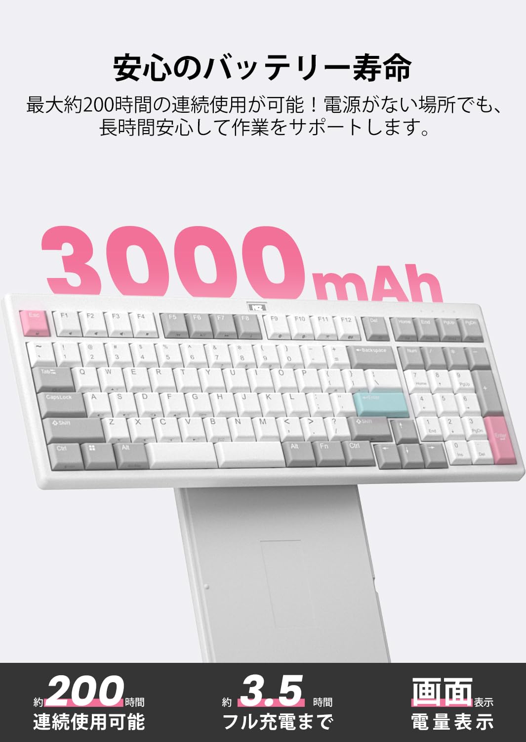 NIZ L99 ロープロファイル キーボード(有/無線) NIZ 静電容量無接点方式キーボード 35G USB有線 Mini84 / X99 / S104