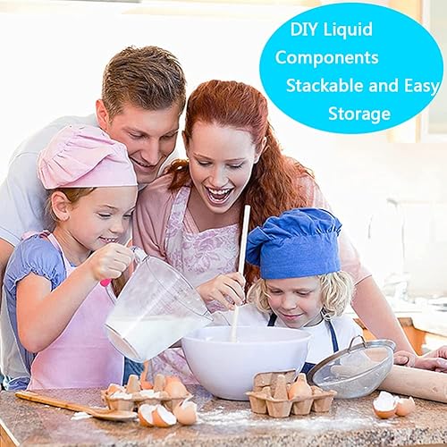 Miniatura 4 de Juego de 20 tazas y cucharas medidoras de acero inoxidable, cucharas medidoras de plástico para ingredientes secos y líquidos, utensilios de cocina