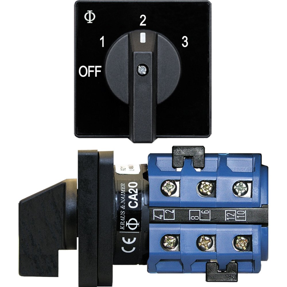 Amazon.com: Blue Sea 9010 Switch, AV 120VAC 32A OFF +3 Positions