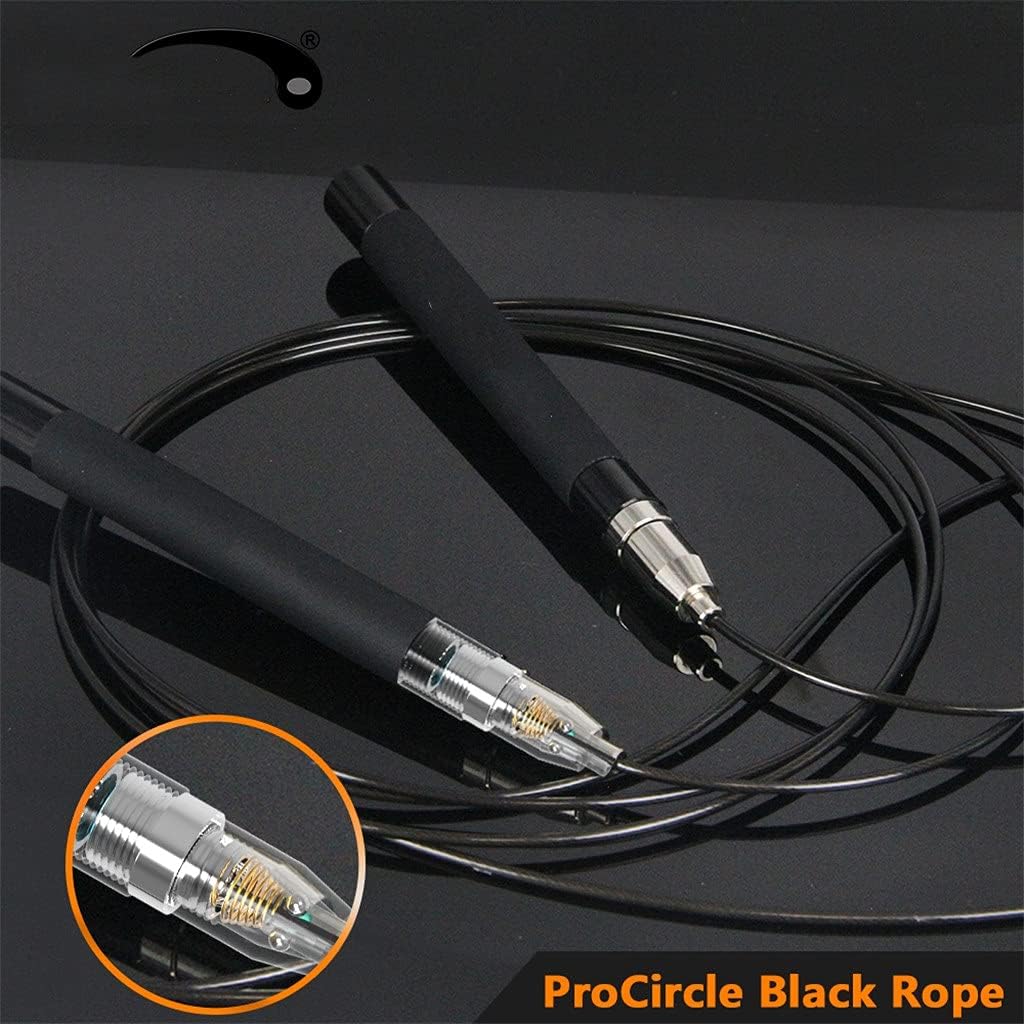 Self-Locking Speed Jump Rope Adjustable Skipping Ropes Non-Slip Silicone Handle Great for Boxing Fitness Exercise