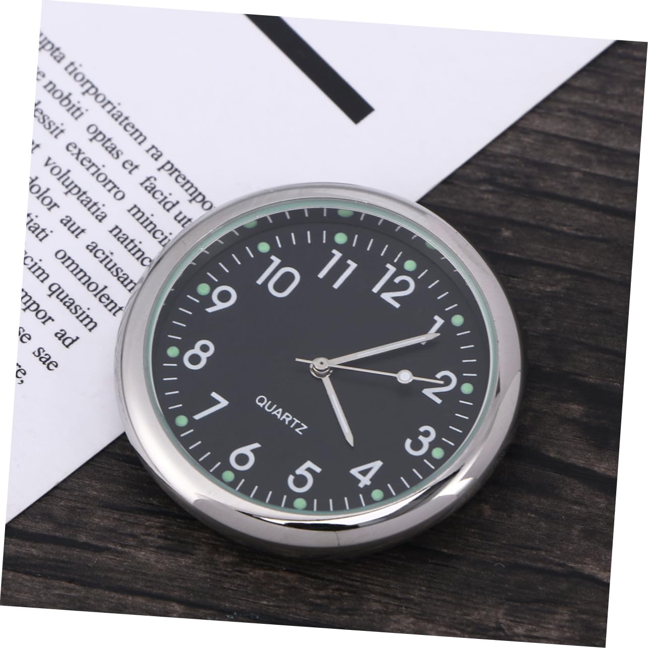 Gatuida 3piezas Reloj Digital Adhesivo Para Salpicadero De Coche Puntero Luminiscente Instalación Fácil Para Lectura Condiciones De Luz Para Vehículos y Espacios De Trabajo