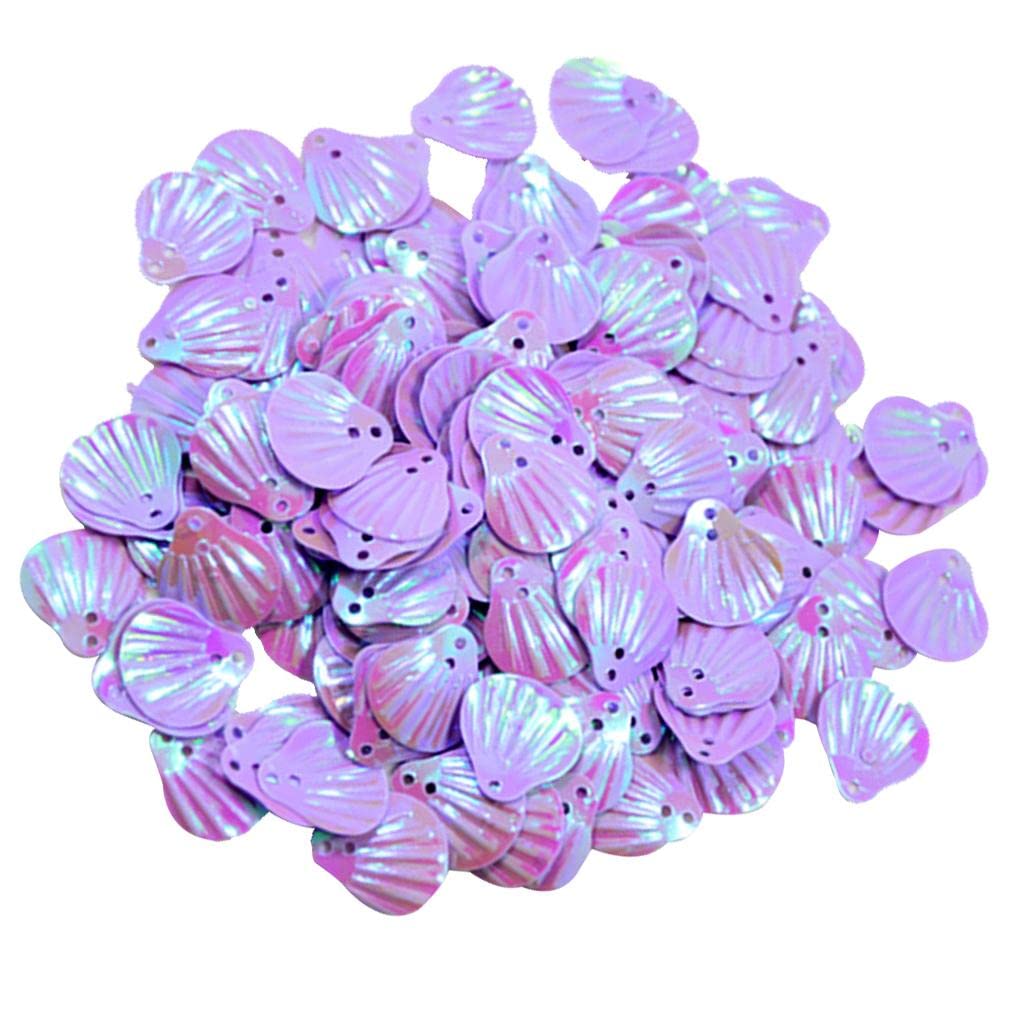 MERISHOPP 15Mm Shiny Loose Sequins Sewing Paillette DIY Jewelry Bracelet Earrings Necklace DIY Wedding Craft Pack of 180Pcs PurpleCrafts|Sewing|Embellishments & Finishes|Sequins 4
