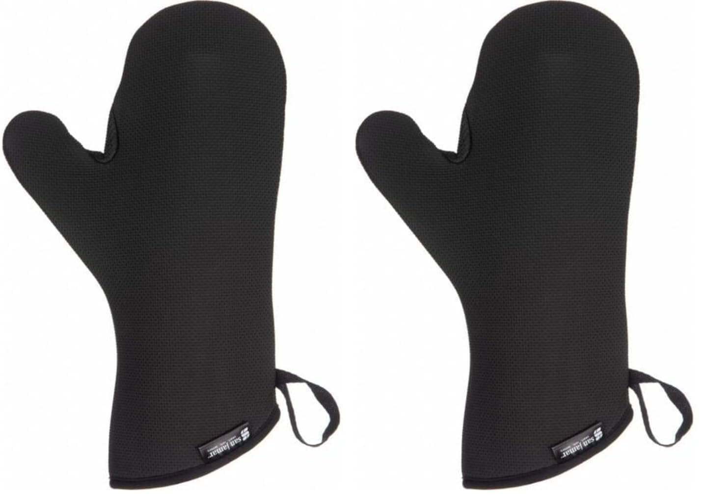 San Jamar Conventional Style / 1 Count (Pack of 2) / אדום (Red) Oven Mitts